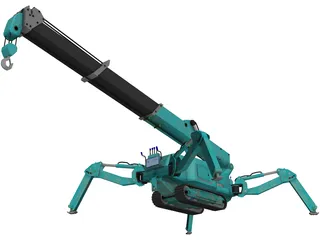 Maeda MC 285 Mini Crawler Crane 3D Model preview