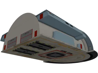 Hanger Bay 3D Model preview