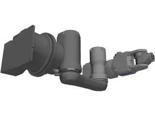 Epson PS3-AS0 6 Axis Robot 3D Model preview