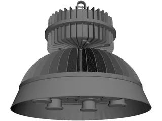High Bay LED Light 3D Model preview