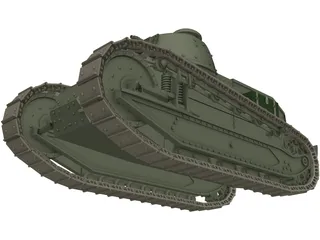 Renault FT-17 3D Model preview