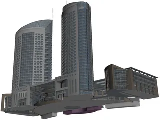 Hotel 3D Model preview