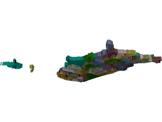 United States Map 3D Model preview