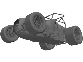 Sprint Car Buggy 3D Model preview