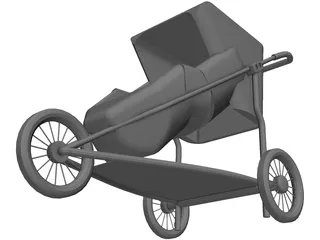 Baby Carriage 3D Model preview