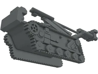 Bomb Disposal Robot 3D Model preview