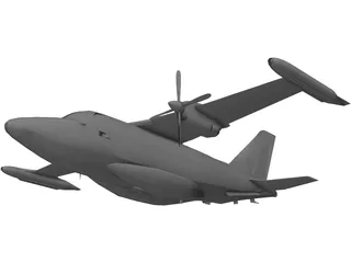 Mitsubishi MU-2 Marquise 3D Model preview