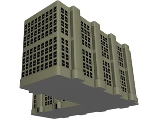 Municipal Building 3D Model preview