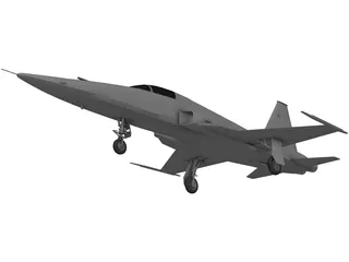 Northrop F-5E Tiger II 3D Model preview