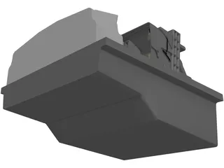 Boeing 747 Cockpit 3D Model preview