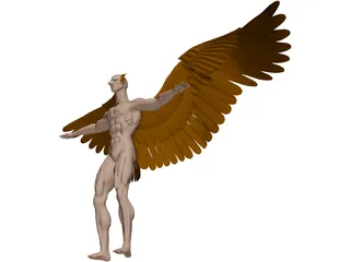 Bird Man 3D Model preview