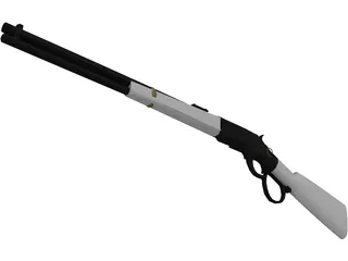 Winchester 1873 Saddleloop Carbine 3D Model preview