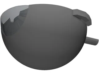 Eye Cutaway 3D Model preview