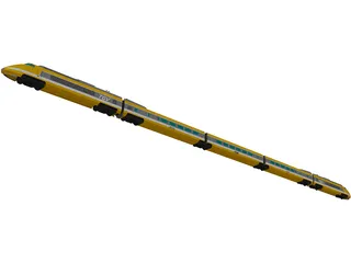TGV 3D Model preview