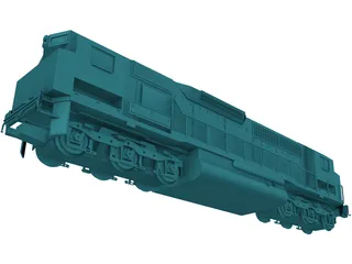 Two Ended Train 3D Model preview