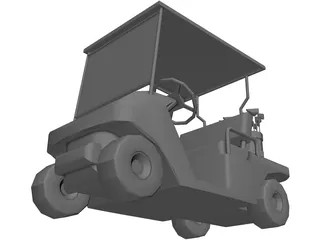 Golf Cart 3D Model preview