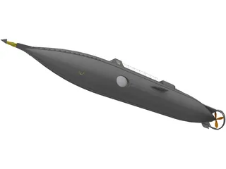 Jules Verne Nautilus Submarine 3D Model preview