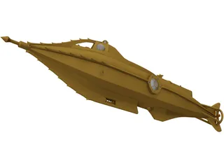 Harper Goffs Nautilus Submarine 3D Model preview