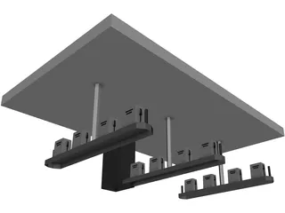 Gas Station 3D Model preview