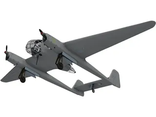 Focke-Wulf Fw 189 3D Model preview