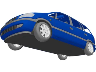 Opel Zafira 3D Model preview