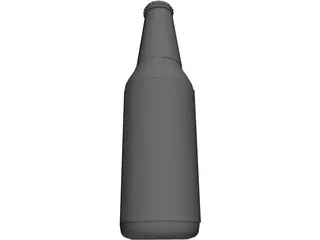 Bottle Beer 3D Model preview