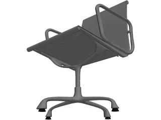 Chair Eames EA 107 3D Model preview