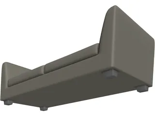 Sofa Arcano Italian 3D Model preview