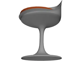 Chair Tulip 3D Model preview