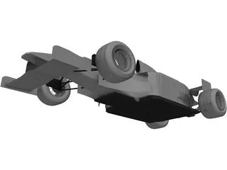 F1 McLaren Mercedes MP4/13 3D Model preview