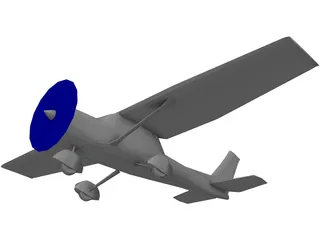Cessna 152 3D Model preview