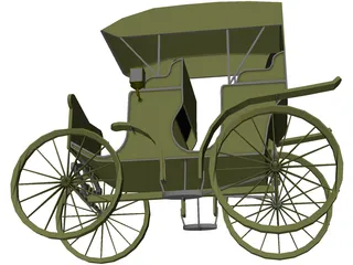 Carriage Surrey 3D Model preview