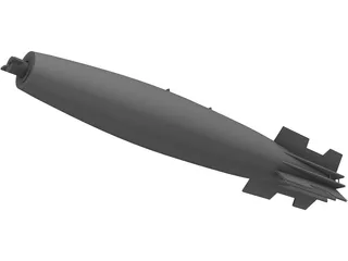 Mk 82 Snakeye Missile 3D Model preview