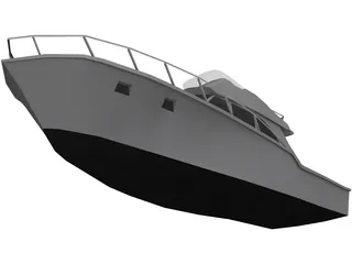 Yacht 3D Model preview