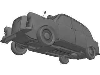 Taxi London 3D Model preview
