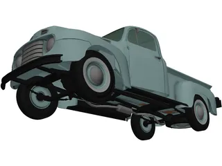 Ford Pickup (1950) 3D Model preview