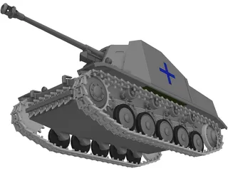 SdKfz 131 Marder 2 3D Model preview