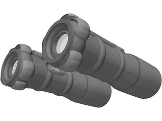 Binocular 3D Model preview