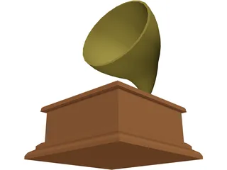Gramophone 3D Model preview