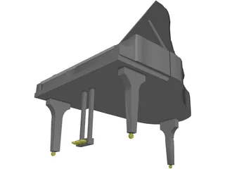 Grand Piano 3D Model preview