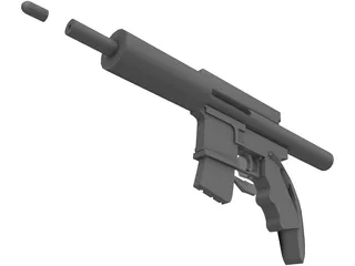 Assault Rifle 3D Model preview