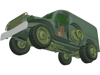 WC54 Allied Ambulance 3D Model preview