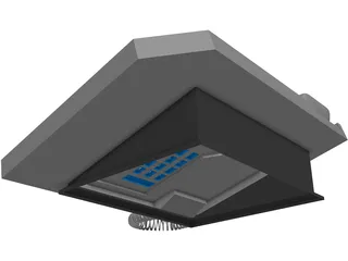 Office Phone Set 3D Model preview