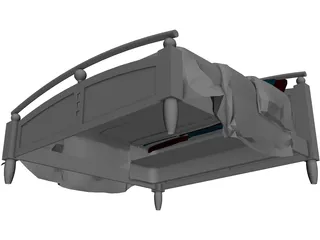 Bed Classic 3D Model preview