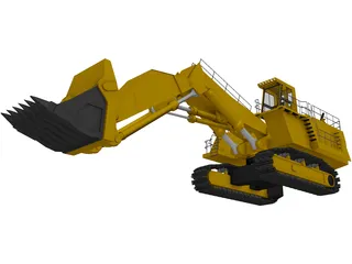 Hitachi EX5500 Dig Machine 3D Model preview