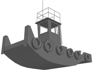Push Boat 3D Model preview