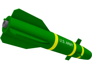 Hellfire Missile 3D Model preview