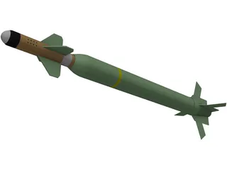 Bunker Buster GBU-28 3D Model preview