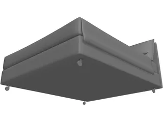 Bed Flou Model Nathalie 3D Model preview