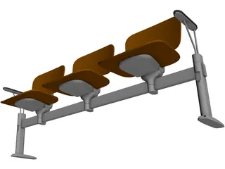 Chairs Office 3D Model preview
